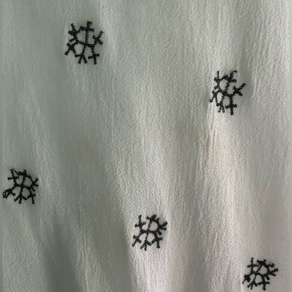 SMASH! BOHO WHITE & BLACK  LONG SLEEVES DRESS - S - Picture 11 of 11